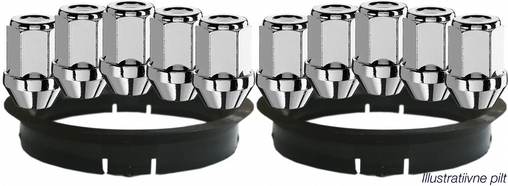 Mutter M1/2UNF/34/19 (D10) 10 tk, + 76.0-71.6 (Z30) 2 tk, ALUTEC NR.097A