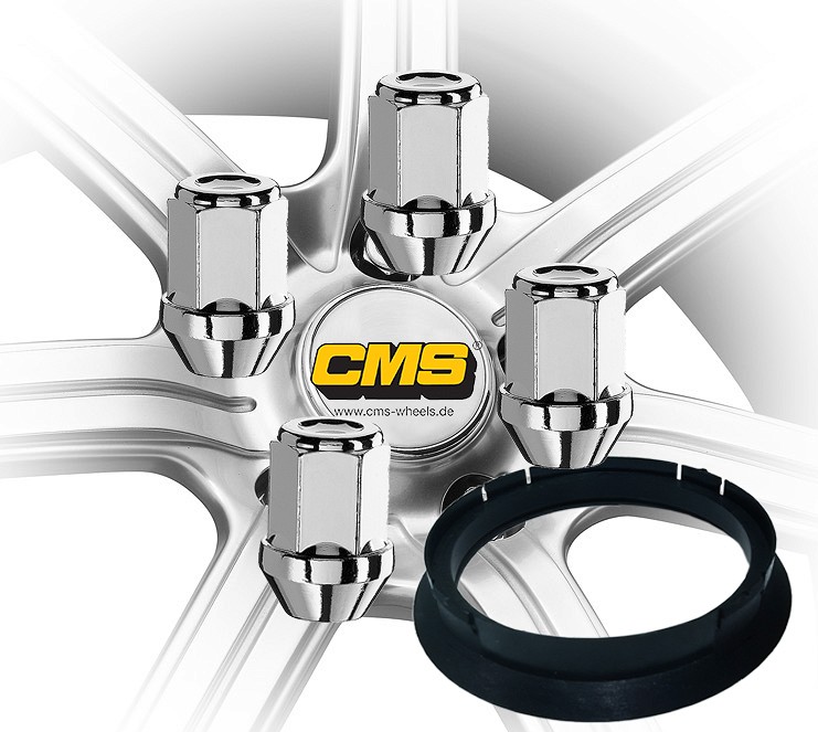 CMS KIT: mutter M12×1.50/32/17 4 tk, + 67.1-54.1 1 tk, (Z08)