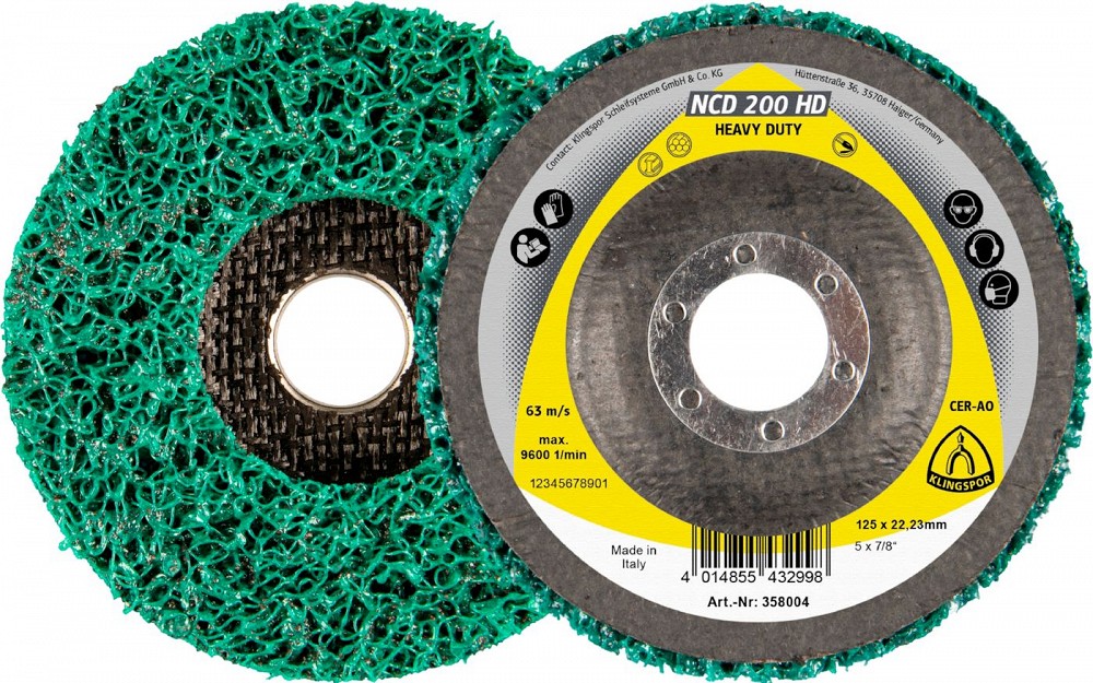 PUHASTUSLIHVKETAS/FIIBERKETAS 125×22.23 mm NCD200HD ekstrakare