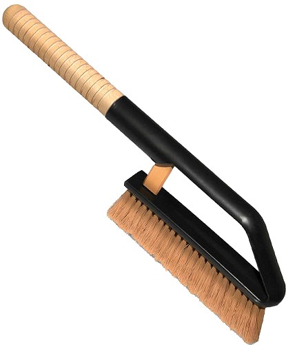 Lumehari "nature" puidust käepide soontega 42 cm