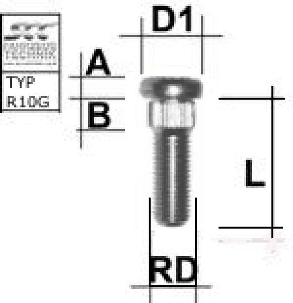 Tikkpolt TP12×1.50/35/14.25 (P49/44/35, D14.25) M1215RE44T