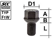 Polt PK14×1.50/19/19 (PK/R14, P36, CH19) VW T3