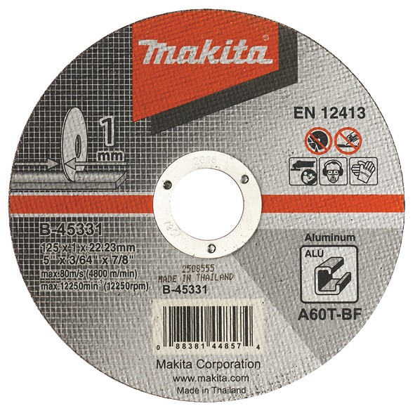 Lõikeketas 125×1 mm A60T-BF, alumiinium