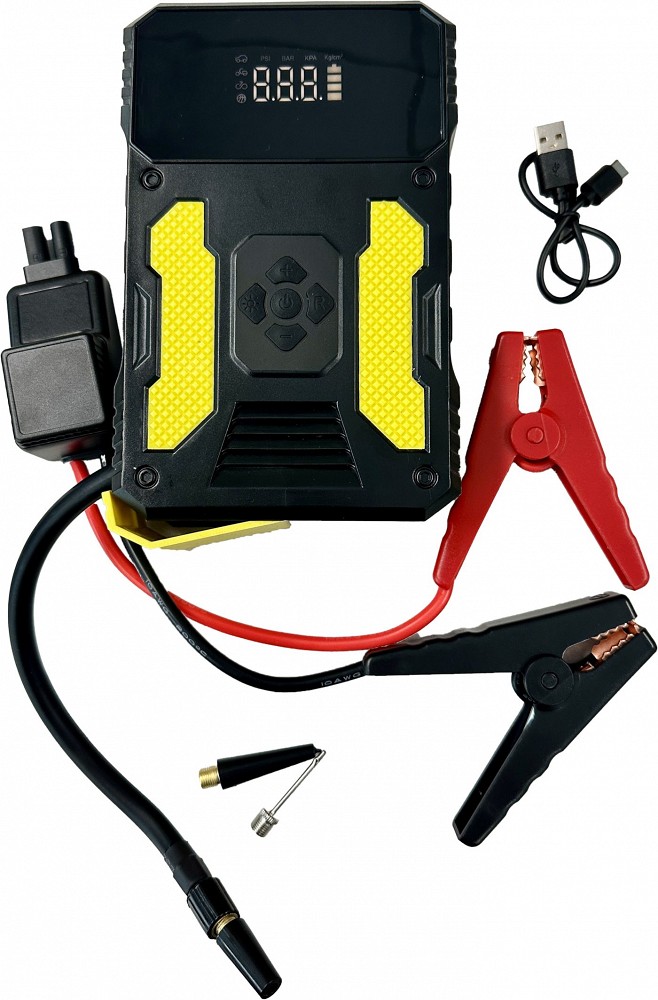 KÄIVITUSABI-AKUPANK-ÕHUPUMP(10 bar) 12 V 400A(800A)
