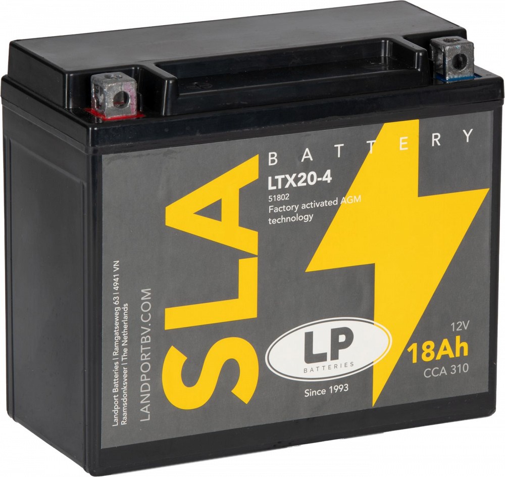LANDPORT 18AH SLA(AGM) YT×20-BS motoaku 175×87×155 mm 310 A +/