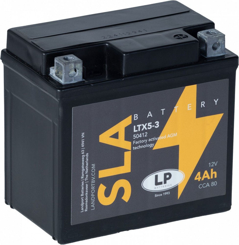 LANDPORT 4AH SLA(AGM) YT×5L-BS motoaku 113×70×105 mm 80 A -/+