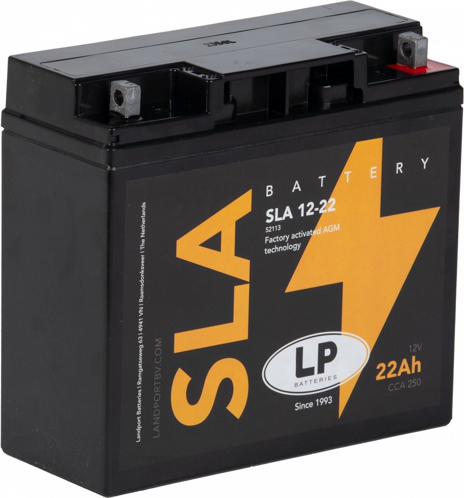 LANDPORT 22AH SLA(AGM) MG18-12HR motoaku 181×76×167 mm 250 A -/+