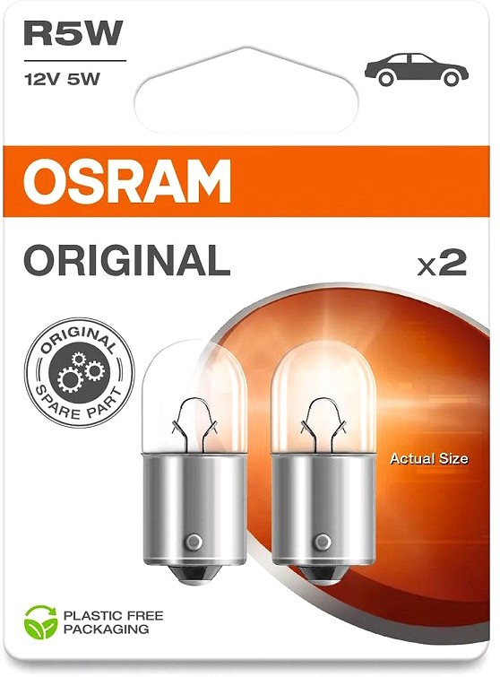 12 V BA15S pirn 5 W R5W ORIGINAL blister 2 tk