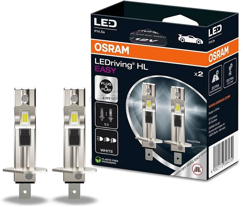 12 V H1 LED pirn 9 W 1100LM