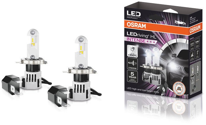 12 V H4/H19 LED pirn +350% 25/21W 1900/1350LM 2 tk
