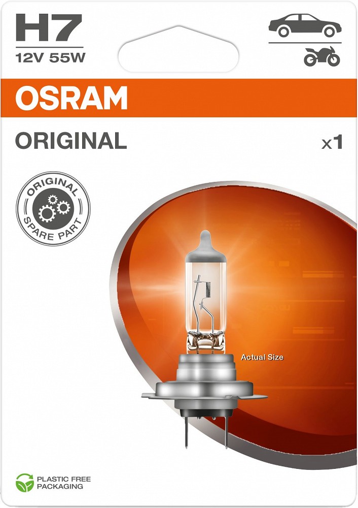 12 V H7 pirn 55 W P×26D ORIGINAL blister 1 tk