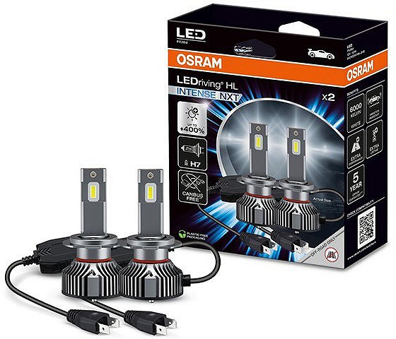 12 V H7 LED pirn 42 W 4000LM 2 tk