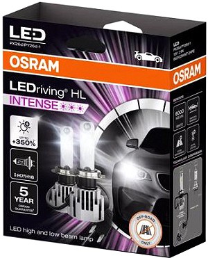 12 V H7/H18 LED pirn +350% 22 W 2000LM 2 tk