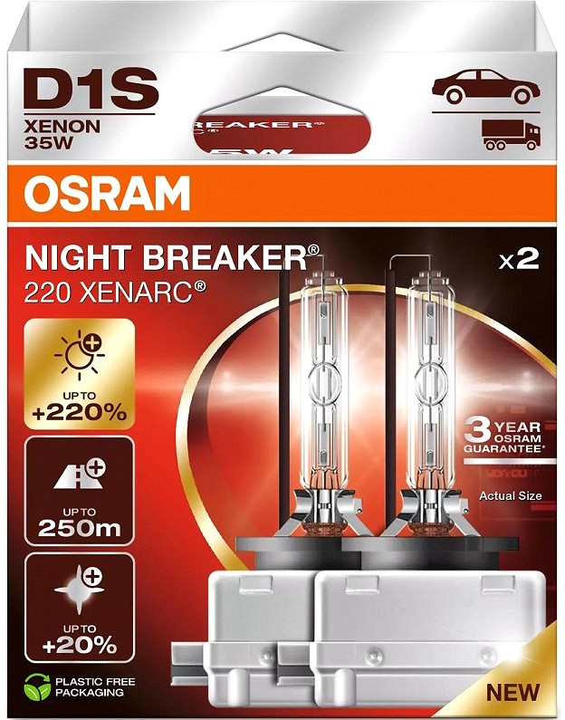 85 V D1S xenon pirn 35 W PK32D-2 +220% night breaker laser 2 tk