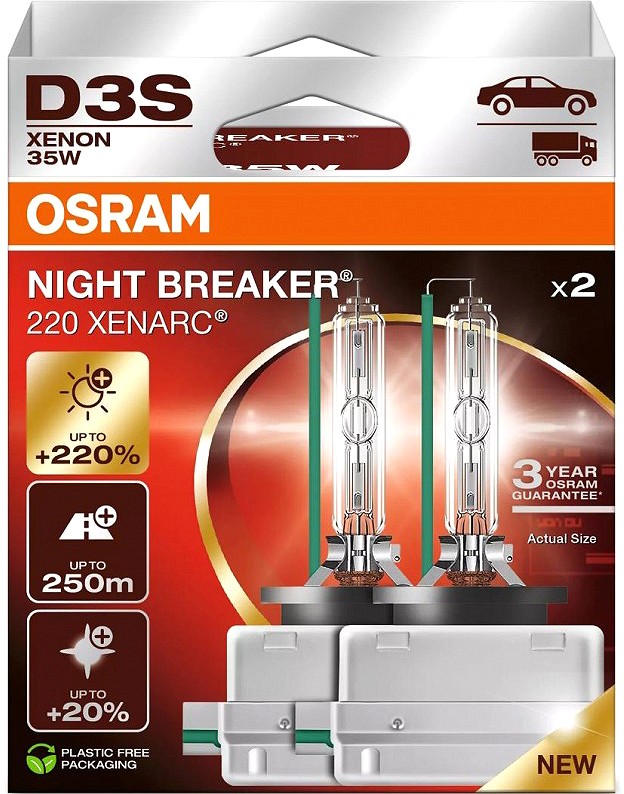 42 V D3S xenon pirn 35 W PK32D-5 +220% night breaker laser 2 tk