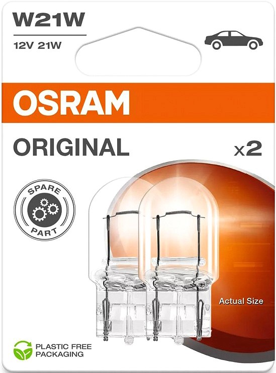 12 V T20 pirn 21 W W3×16D W21W ORIGINAL blister 2 tk