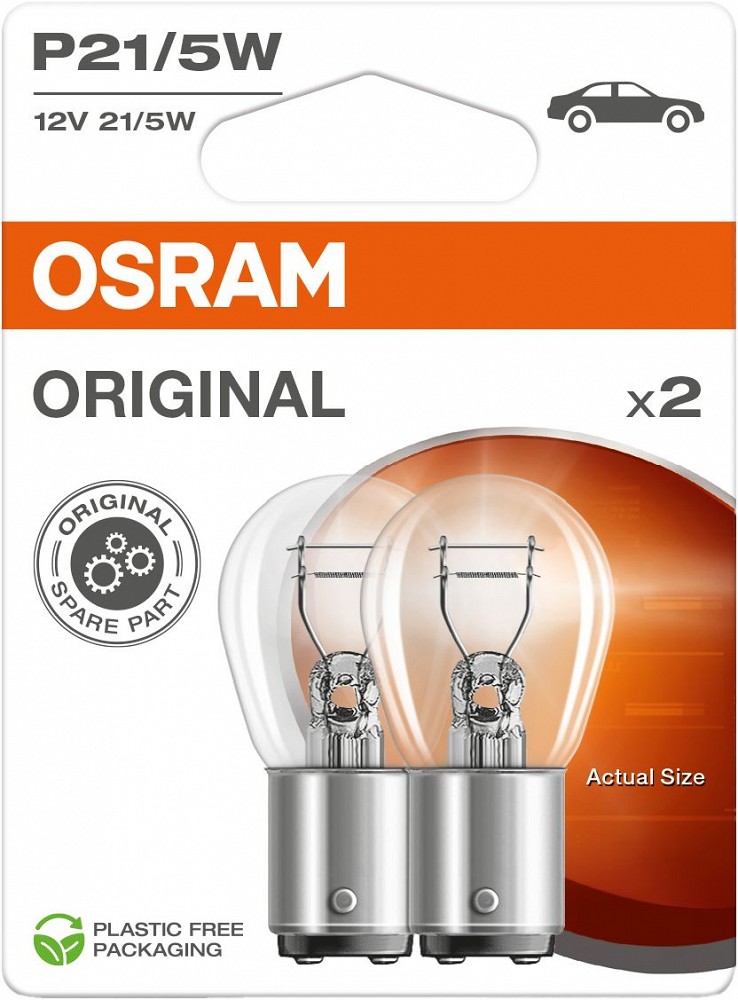 12 V BAY15D pirn 21/5W P21/5W ORIGINAL blister 2 tk