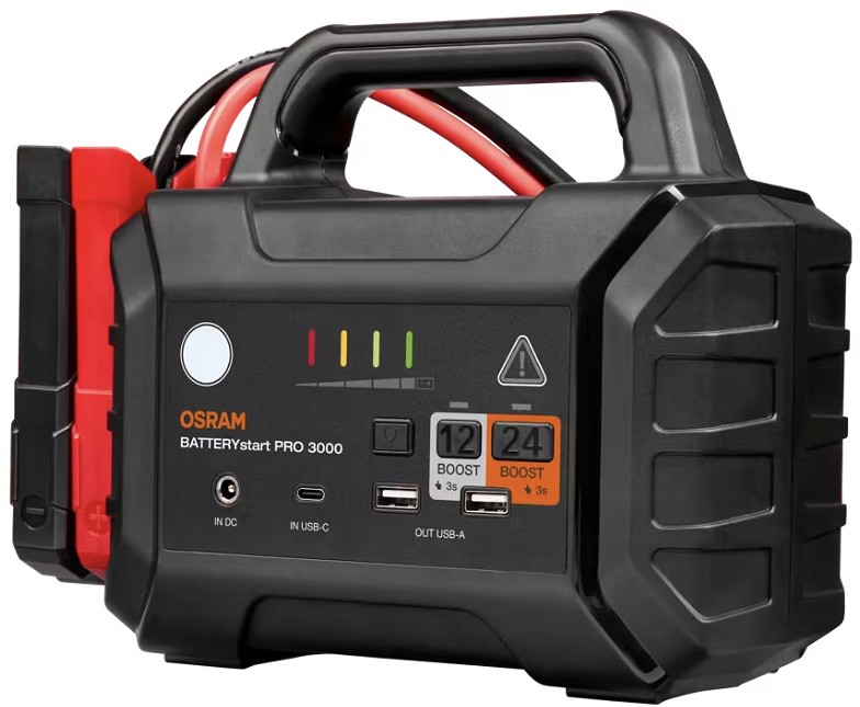 Käivitusabi-akupank 12V/24V 500A(2500A) 36400MAH