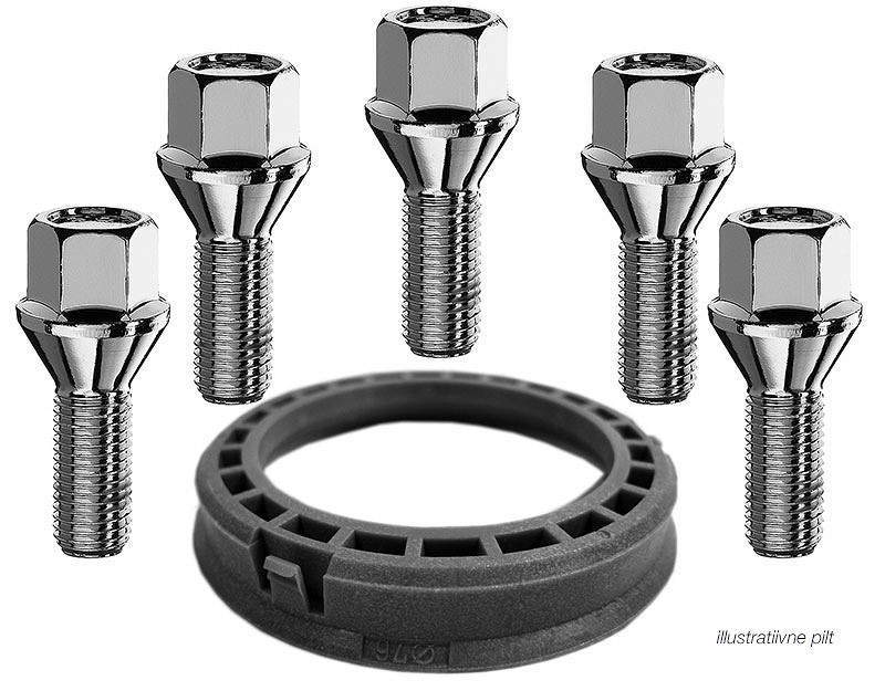 RONAL KIT (sobitusrõngas 68.0-58.5 1 tk) + (P12×1.25/38.0V17, 4 tk) lada