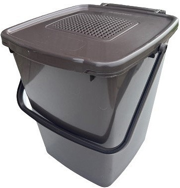 ÄMBER/BIOKONTEINER filtriga, kaanega 10 l plast pruun 274×233×242 mm