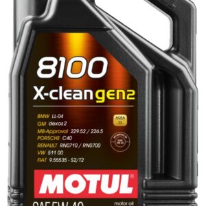 MOTUL 8100 X-CLEAN GEN2 5W40 C3 5L