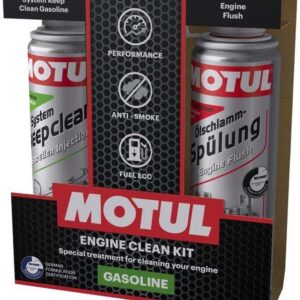 MOTUL ENGINE CLEAN KIT (BENSIIN) 2X300ML (B2C)