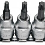 7-OS. 3/8" TORX PADRUNOTSIKUTE KOMPLEKT T15-T50. SIINIL TRIUMF