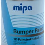 MIPA 1K BUMPER PAINT STRUKTUURNE PLASTIKUVÄRV MUST 1L