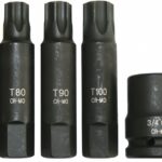 6-OS. 3/4" PIKKADE TORX LÖÖKOTSIKUTE KOMPL. T70/T80/T90/T100 TRIUMF