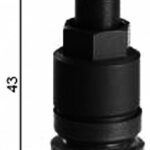 TL-ALU.VENTIIL. MUST. KÕRGE MUTTER. L=42MM. AVA=11.3MM (WEGMANN)