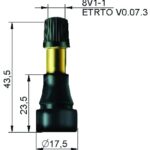 TL-VENTIIL TR600XHP. KAUBIKUTELE. 6.9BAR. L=32.2/43.8MM. AVA 11.3MM