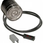 KÜLJETULI VALGE LED ÜMAR SCHMITZ 12/24V ASPÖCK MONOPOINT II UPUTATAV Ø38MM 0.5M