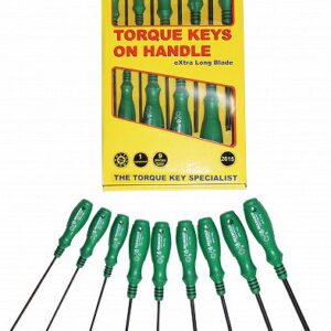 9-OS. TORX KRUVIKEERAJATE KOMPL. T8-T40. MOSIV ERITERAS. ROHELINE 1K PEA BEARGRIP
