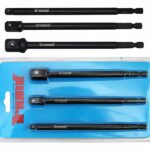 3-OS. TRELLIOTSIKU ADAPTERITE KOMPLEKT PIKAD 1/4". 3/8". 1/2" TAPP TRIUMF