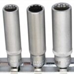 13-OS. 1/4" PIKKADE PADRUNITE KOMPL. 4-14MM. 12-KANT. SIINIL TRIUMF