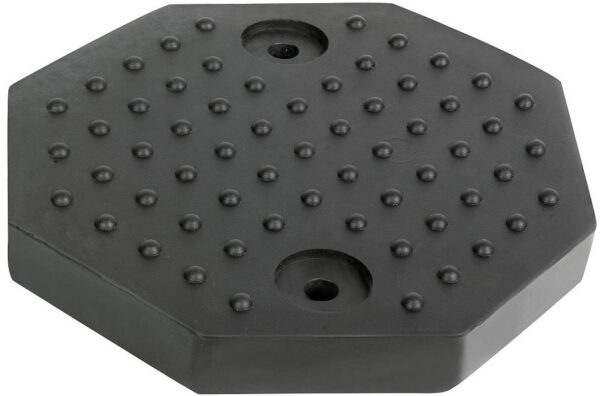 AUTOTÕSTUKI KUMMIPADI KUUSKANT 125MM (2 LÄBIVAT KINNITUSAVA). ROTARY/BLITZ JBM