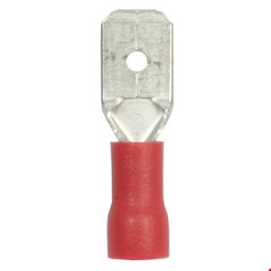 JUHTMEOTSIK LAPIK "ISA" 6.35MM PUNANE 50TK