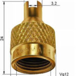 VENTIILIKORK. VC-6. JÄMEDALE VENTIILILE. METALL. VÕTMEGA 1TK (WONDER)