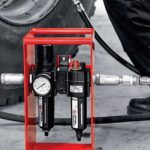 MOBIILSE FILTER-REGULAATOR-ÕLITAJA METALLIST RAAM CHICAGO PNEUMATIC