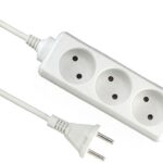 KONTORI PIKENDUSJUHE 3 PESA 1.5M 2X1.0MM2 (MAANDUSETA) VALGE ELGOTECH