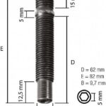 TIKKPOLT TP12X1.5/80 (P80) PRA82CH5 TOPELTKEERMEGA