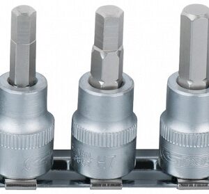 7-OS. 1/4" KUUSKANT PADRUNOTSIKUTE KOMPL. 2.5-8MM. SIINIL KS TOOLS