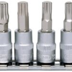 6-OS. 1/4" 12-TÄHIK PADRUNOTSIKUTE KOMPL. M4-M10. SIINIL KS TOOLS