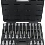 26-OS. 1/2" 12-TÄHIKOTSIKUTE XZN KOMPLEKT PIKAD+LÜH. M5-M16 KS TOOLS