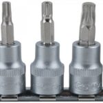 5-OS. 3/8" 12-TÄHIK PADRUNOTSIKUTE KOMPL. M4-M10. SIINIL KS TOOLS