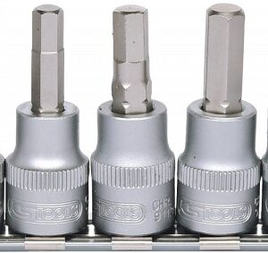 7-OS. 3/8" KUUSKANT PADRUNOTSIKUTE KOMPL. 4-12MM. SIINIL KS TOOLS