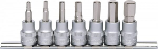 7-OS. 3/8" KUUSKANT PADRUNOTSIKUTE KOMPL. 4-12MM. SIINIL KS TOOLS