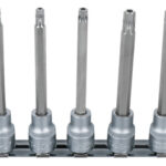 9-OS. 3/8" PIKKADE AVAGA TORX PADRUN OTSIKUTE KOMPL. TH20-TH60. SIINIL KS TOOLS