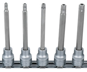 9-OS. 3/8" PIKKADE AVAGA TORX PADRUN OTSIKUTE KOMPL. TH20-TH60. SIINIL KS TOOLS