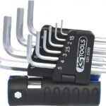 10-OS. L-KUUSKANTVÕTMETE KOMPL. 1.5-10MM. (+7MM) LÜHIKESED KS TOOLS